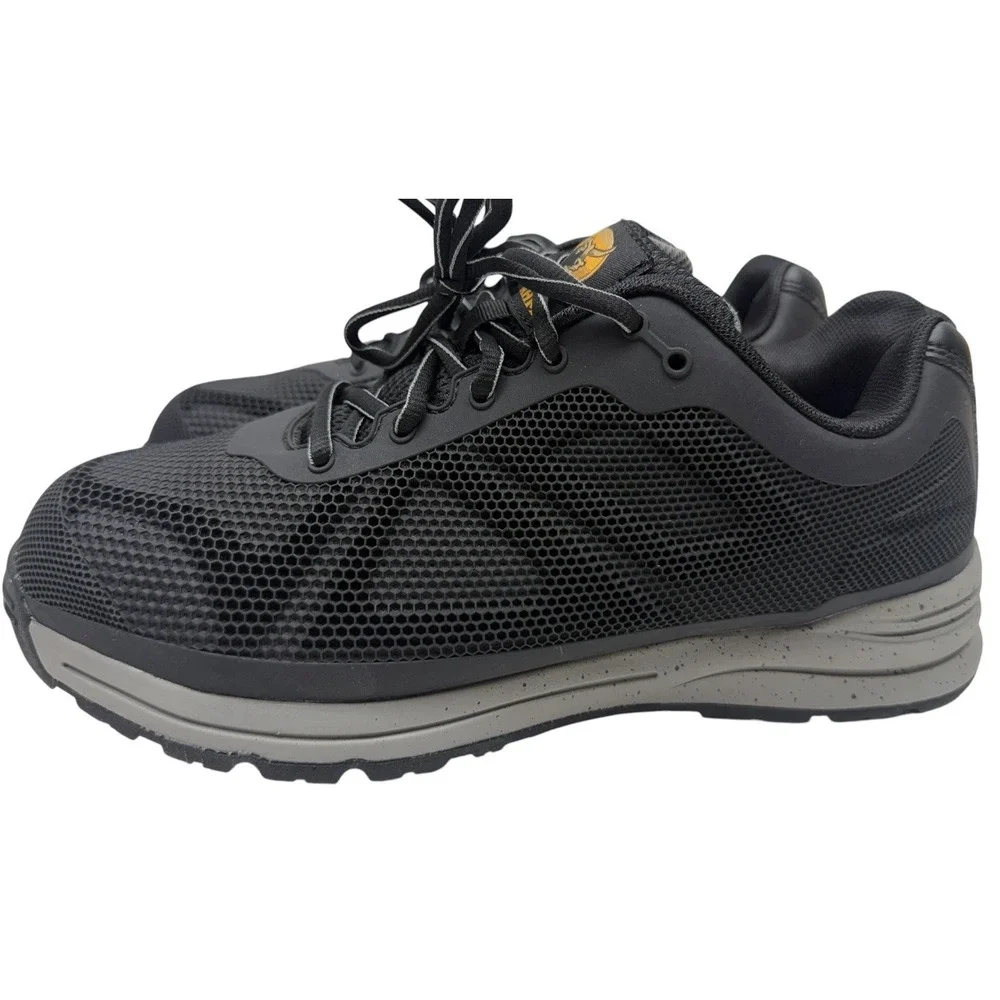 Brahma Men's Size 8.5 Black Steel Toe Work Shoes Safety EH Slip Resistant